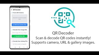 QR Decoder - The Ultimate QR Code Scanner App | Scan, Decode & Share Instantly screenshot 1