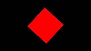 Red rotating square video 2rpm 12hr
