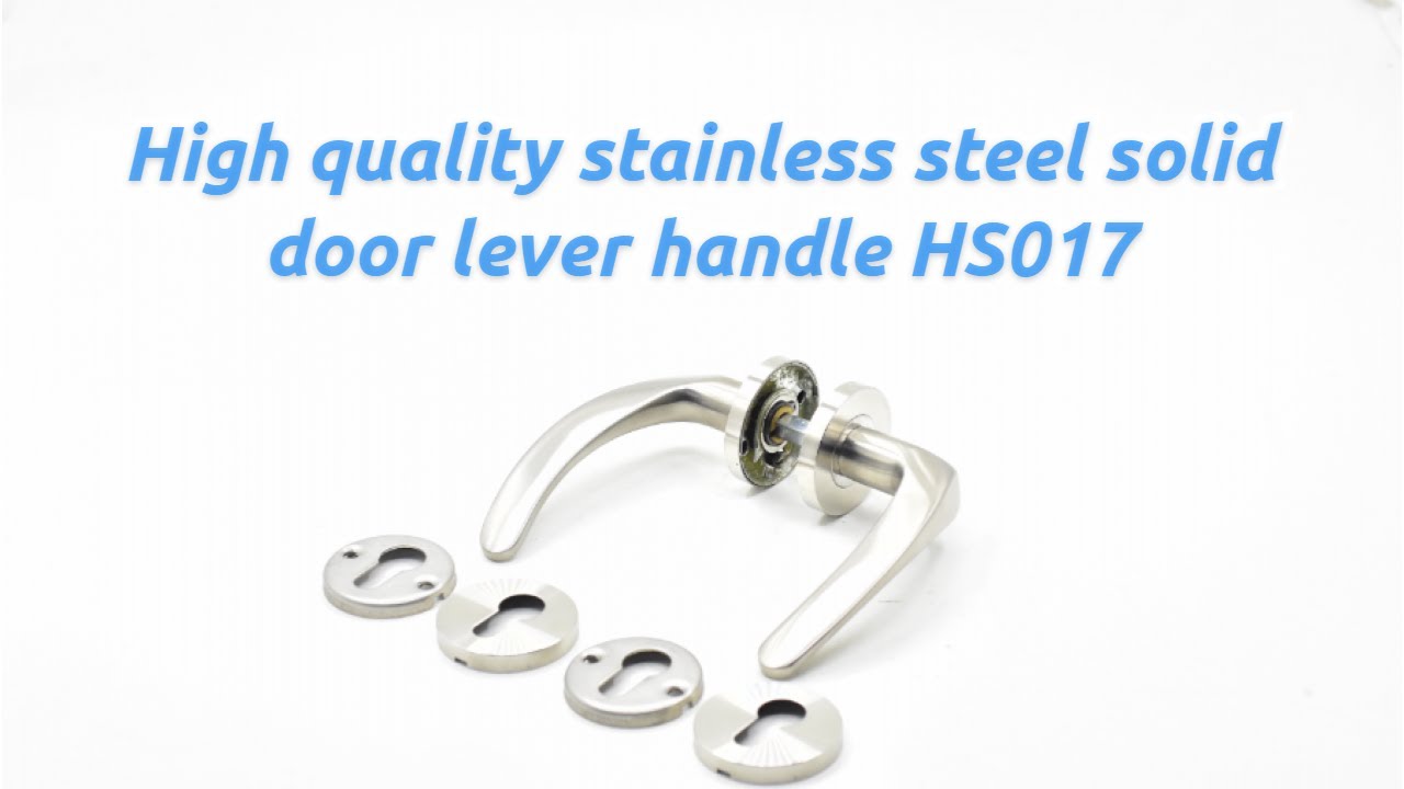Glowing Hardware high quality stainless steel solid door lever handle HS017