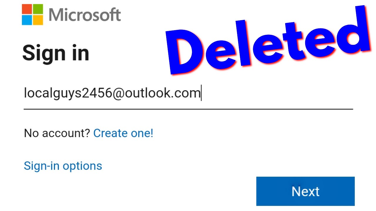 how to delete outlook account permanently