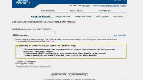 09 - LATITUDE™ NXT Setting Up EMR Integration