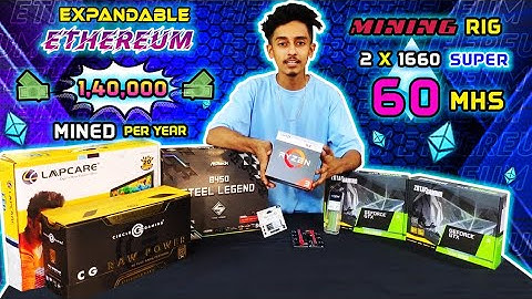 2 X 1660 SUPER EXPANDABLE ETH MINING RIG / 60 MH/s / UNDER 140,000