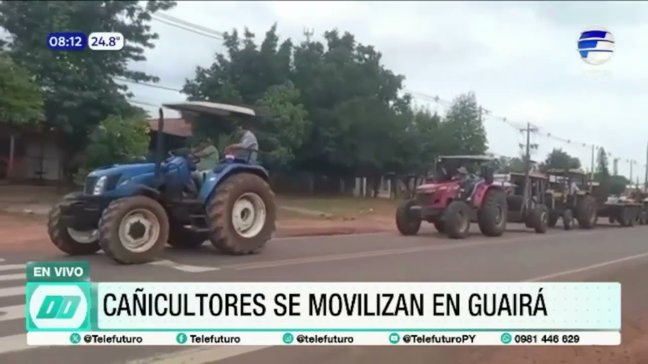 Cañicultores se movilizan en Guairá