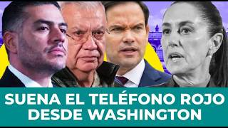 ¡SUENA EL TELÉFONO ROJO! El pacto de Marco Rubio con Harfuch y Trevilla: quiten el poder a Sheinbaum