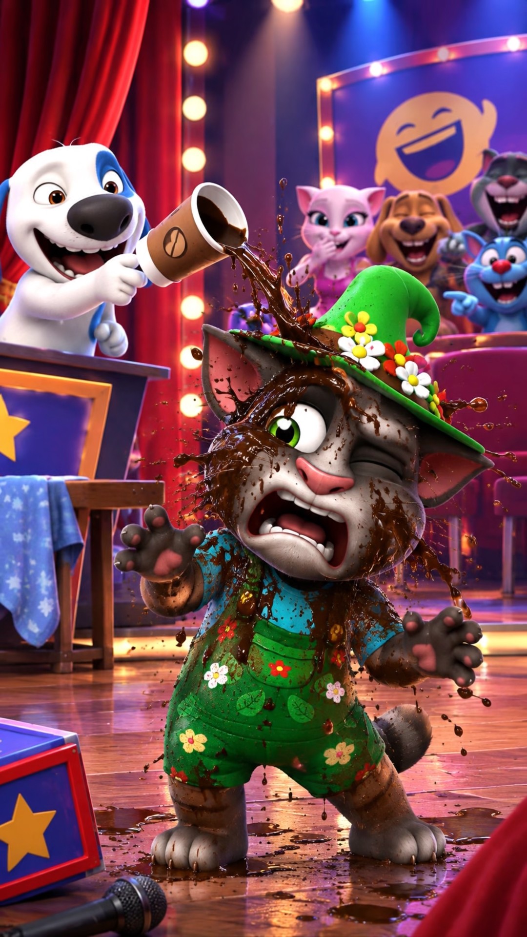 They look down on them Tom 😭 #talkingtomgoldrunluckycards