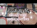 RANKING MY DRUGSTORE HIGHLIGHTERS!!!