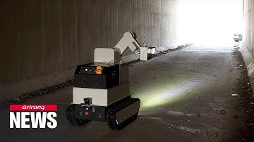 A.I. robot detects fine cracks in tunnels