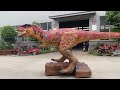 Remote stage walking dinosaur
