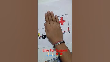 How to Draw an Ambulance 🚑🚑🚑 #shorts #trending #viralshorts #howtodraw #ambulance