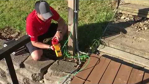 Dock Lifeguard - Measuring stray current on Ground at Sub Panel