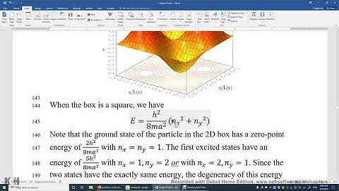 15 3 Particle in 2D 3D Box