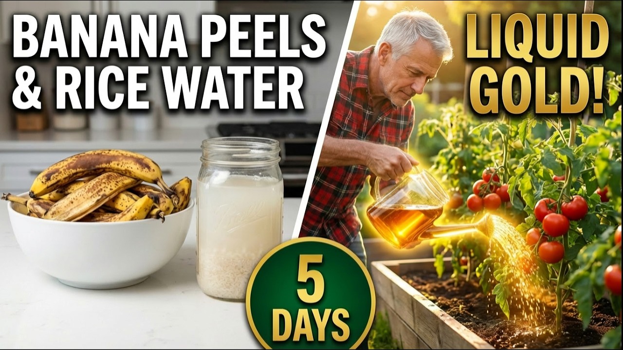 Я превратила банановую кожуру и рисовую воду в жидкое золото за 5 дней!