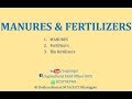 MANURES & FERTILIZERS for AFO, NABARD etc By Roshan Kumar Sir