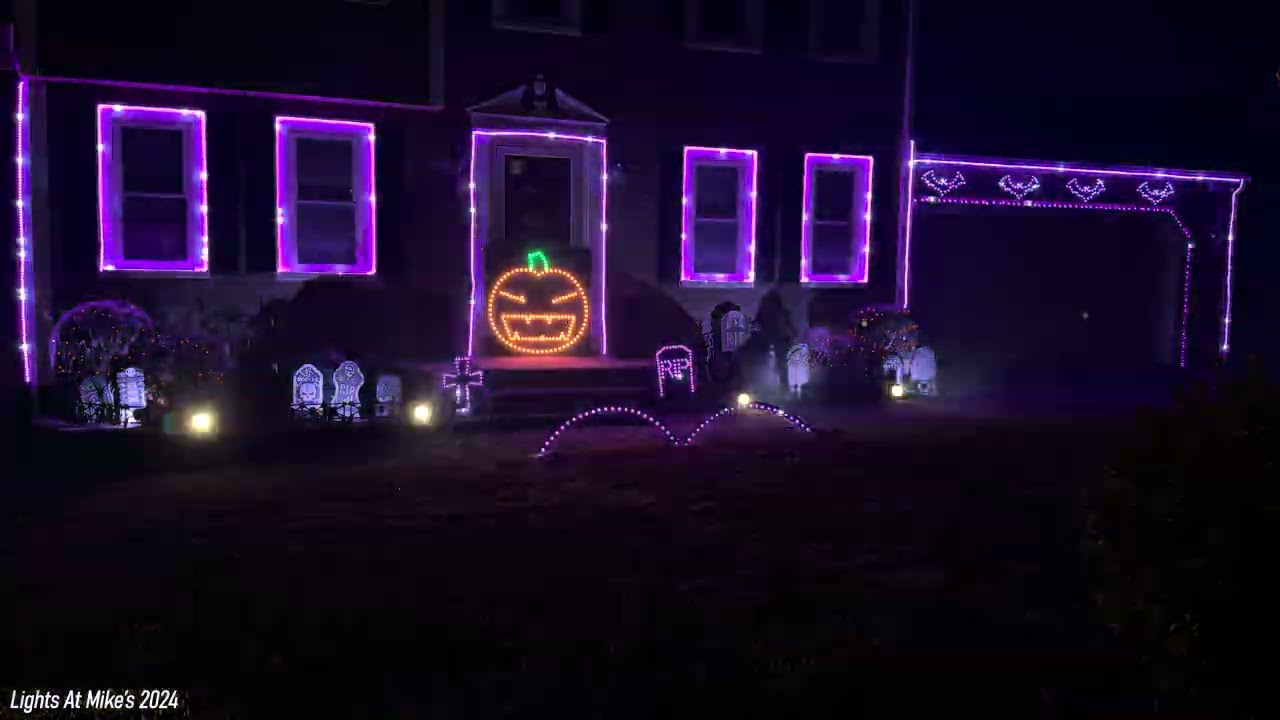 Ghostbusters By Ray Parker Jr. - 2024 Halloween Light Show - YouTube