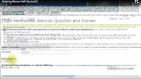 Entering Banner Self-Service