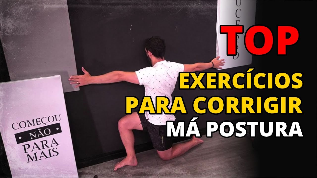 Top exercícios para corrigir má postura