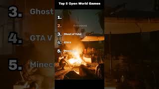 Top 5 Best Open-World Video Games #gaming #reddeadredemption #gta