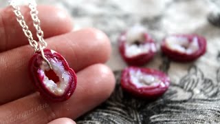 Agate Geode Necklace Polymer Clay Tutorial