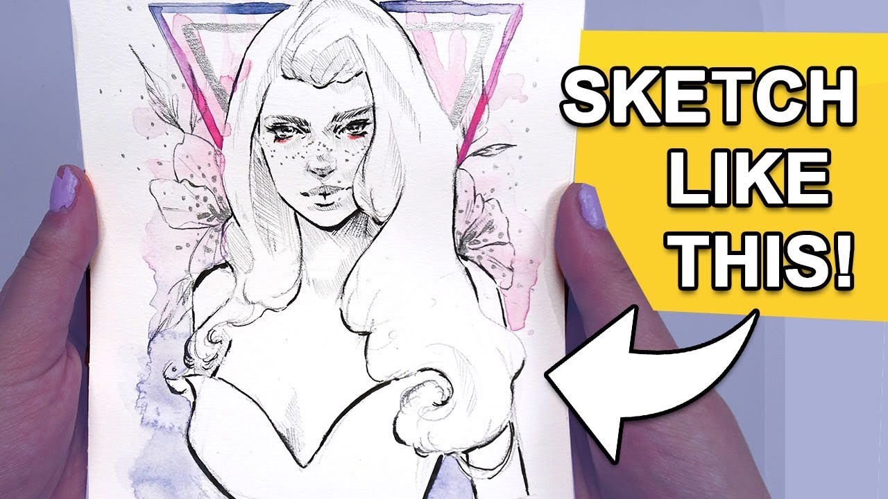 My NEWEST Sketching Method! 【Sketching Secrets & Materials】