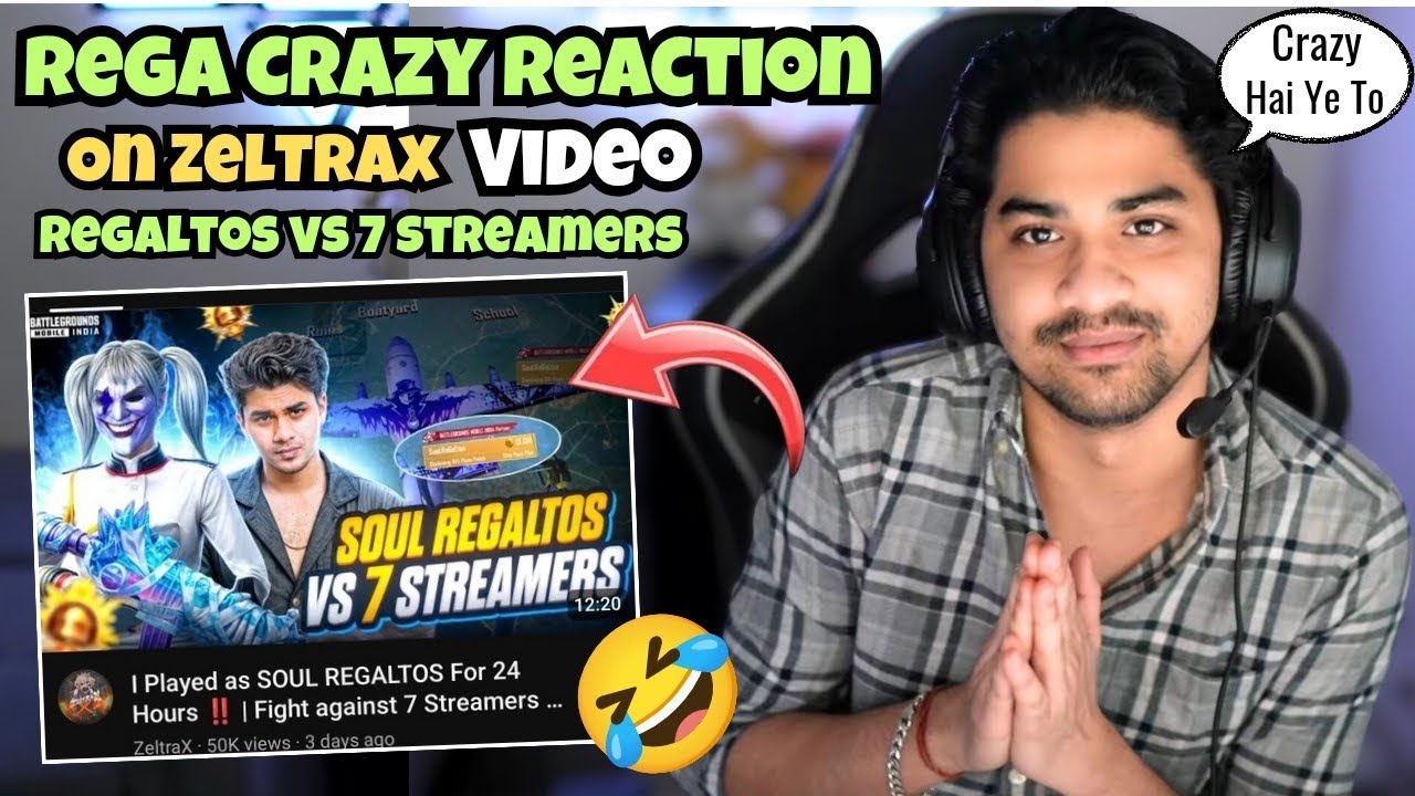 Rega Reacts On Zeltrax Video " Regaltos Vs 7 Streamers" 😍 | Funniest Reaction Ever 🤣 