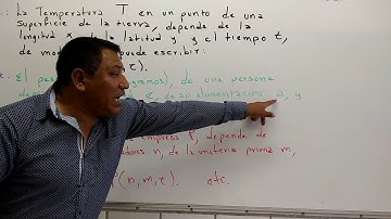FUNCIONES DE TRES VARIABLES Ejemplos en Nuestro Entorno