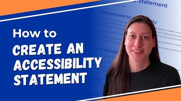 How to Create an Accessibility Statement