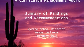 Kyrene Curriculum Audit