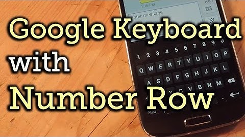 How to Enable Number Row in Gboard [Google Keyboard] for Android