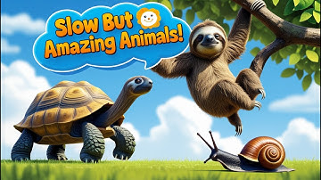 Slow but Amazing Animals! 🐢🐌🦥
