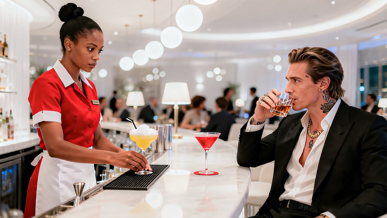 The Waitress Switched His Glass in Silence — The Mafia Boss Watched, Realizing She’d Saved His Life