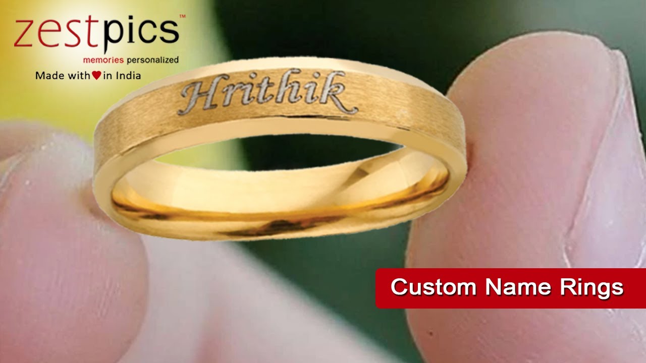 Custom Name Rings | Engraved Rings | Zestpics