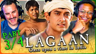 LAGAAN: ONCE UPON A TIME IN INDIA Movie Reaction Part 3/4! | Aamir Khan | Gracy Singh