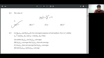 IIT JAM | Q1-Q10 MS 2018 | Mathstats @8810409392