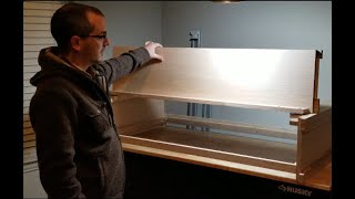 How to Build an Aquarium Canopy  with an open top while the lid is closed?!