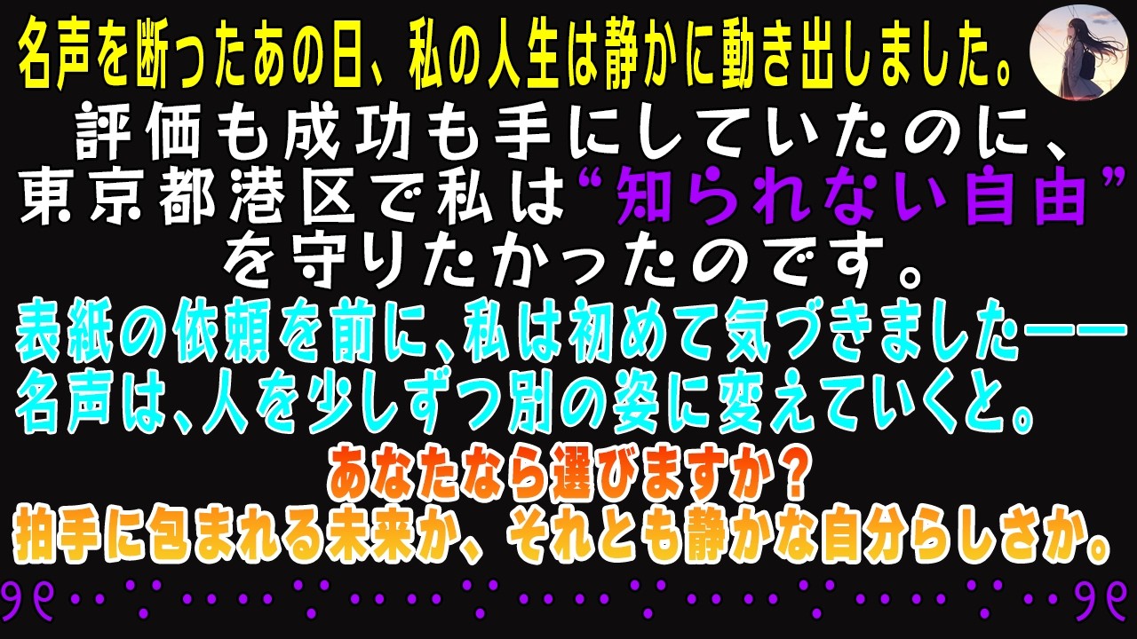 【✧ 私は未来から来ました ✧】私は名高い雑誌の表紙を飾ることを断り、自分の人生に完全なプライバシーを保つことを選んだ。