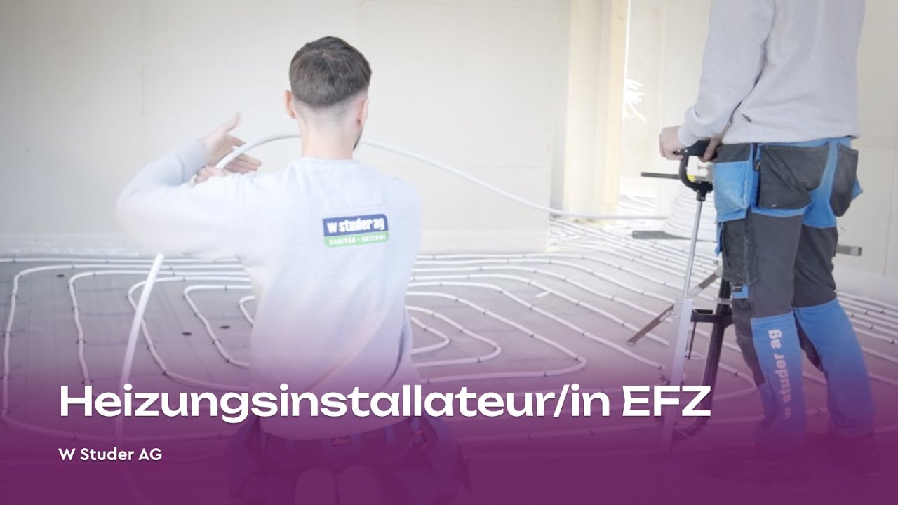 Ohne sie wird’s kalt: Ein Tag als Heizungsinstallateur/in EFZ - W Studer AG | Yousty