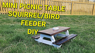 Small Picnic Table DIY | Squirrel/Bird Feeder for Yard