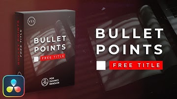 Free Bullet Point Title for Davinci Resolve