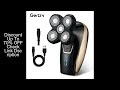 Men's multifunctional five in one bald head and beard trimmer, USB rechargeable, smooth shaving expe