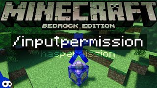 How to use /inputpermission and haspermission in Minecraft Bedrock  [CommandBlock]