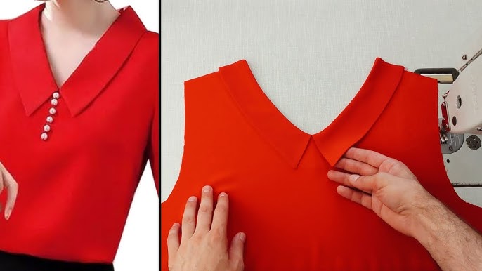 🔥 Best Way Women's Collar Sewing ✅️ Sewing Tutorial and Technique 🤩 