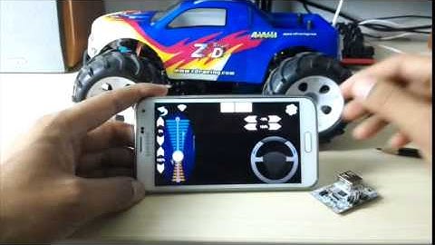 Controlling R/C car using Smartphone and Domino.IO modules