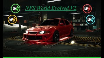 NFS World Evolved V2 daily challenge series (B class, win the race, Lancer VI) Team 22