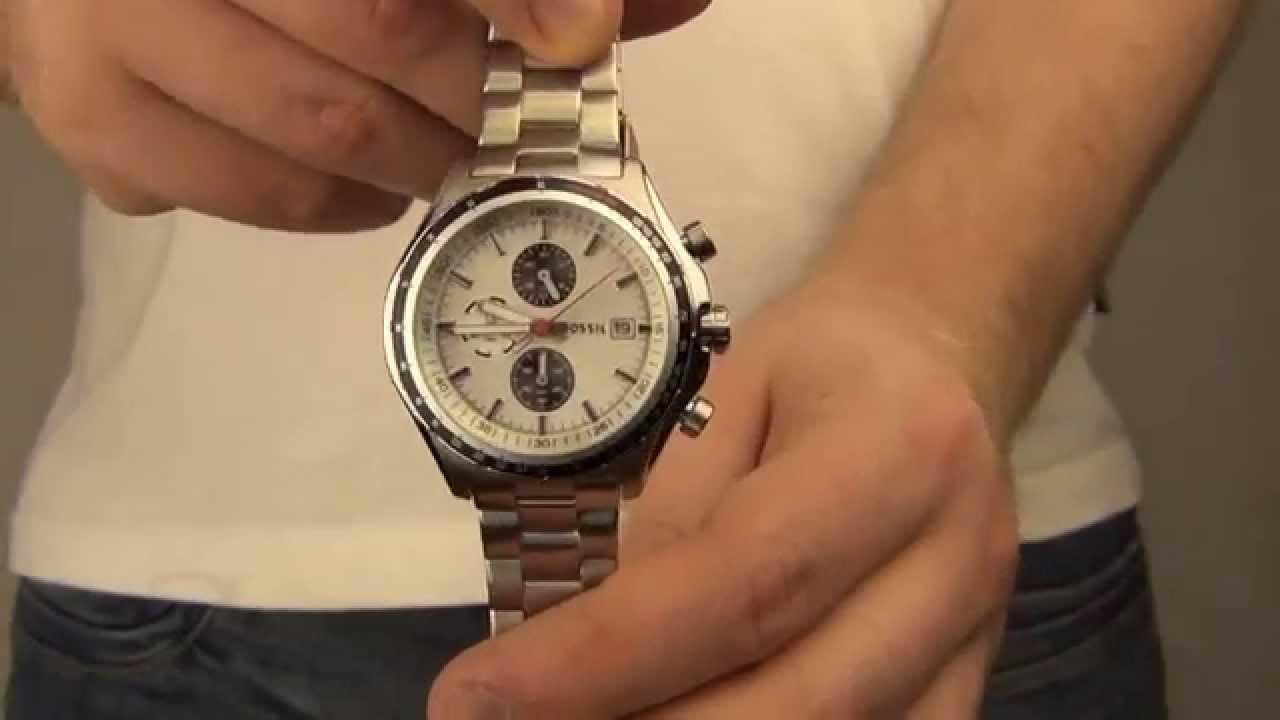 Zegarownia.pl FOSSIL DYLAN SILVER CHRONOGRAPH CH2730 - YouTube