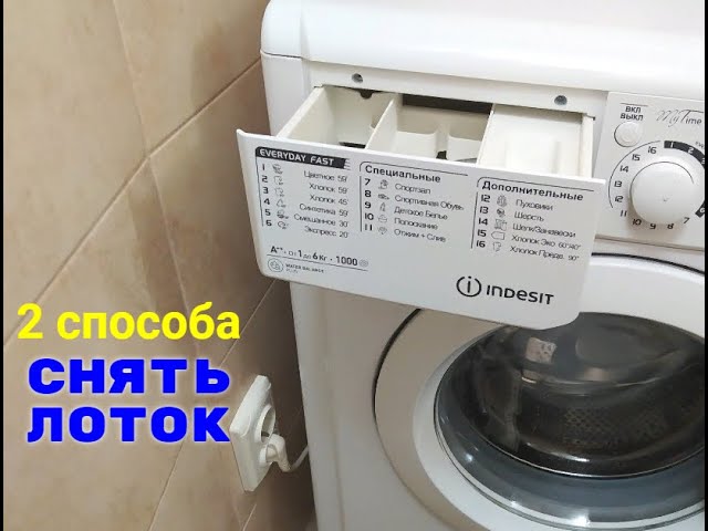 Як зняти кришку з пральної машини Indesit?