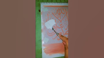 first try of stencil with texture paste #shorts #art #viralshort #freepalaestine