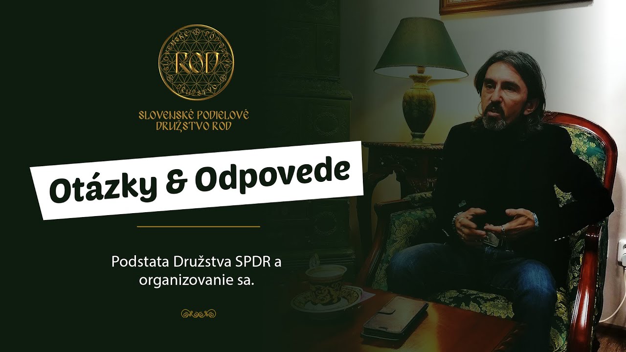 ⁣Otázky & Odpovede #006: Podstata Družstva SPDR a organizovanie sa.