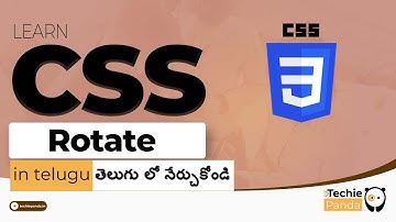 CSS Transform - Rotate property in Telugu || Exploring CSS Transform-Rotate property|| Coding School