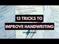 How to make your Handwriting NEATER with 13 SIMPLE TRICKS + How I IMPROVED my HANDWRITING | StudyWit
