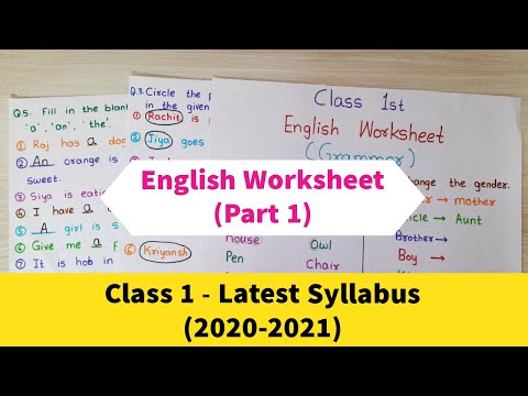 Class 1 English
